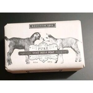Beekman 1802 Goat Milk Bar Soap Fragrance Free Jumbo 9 oz each Sealed